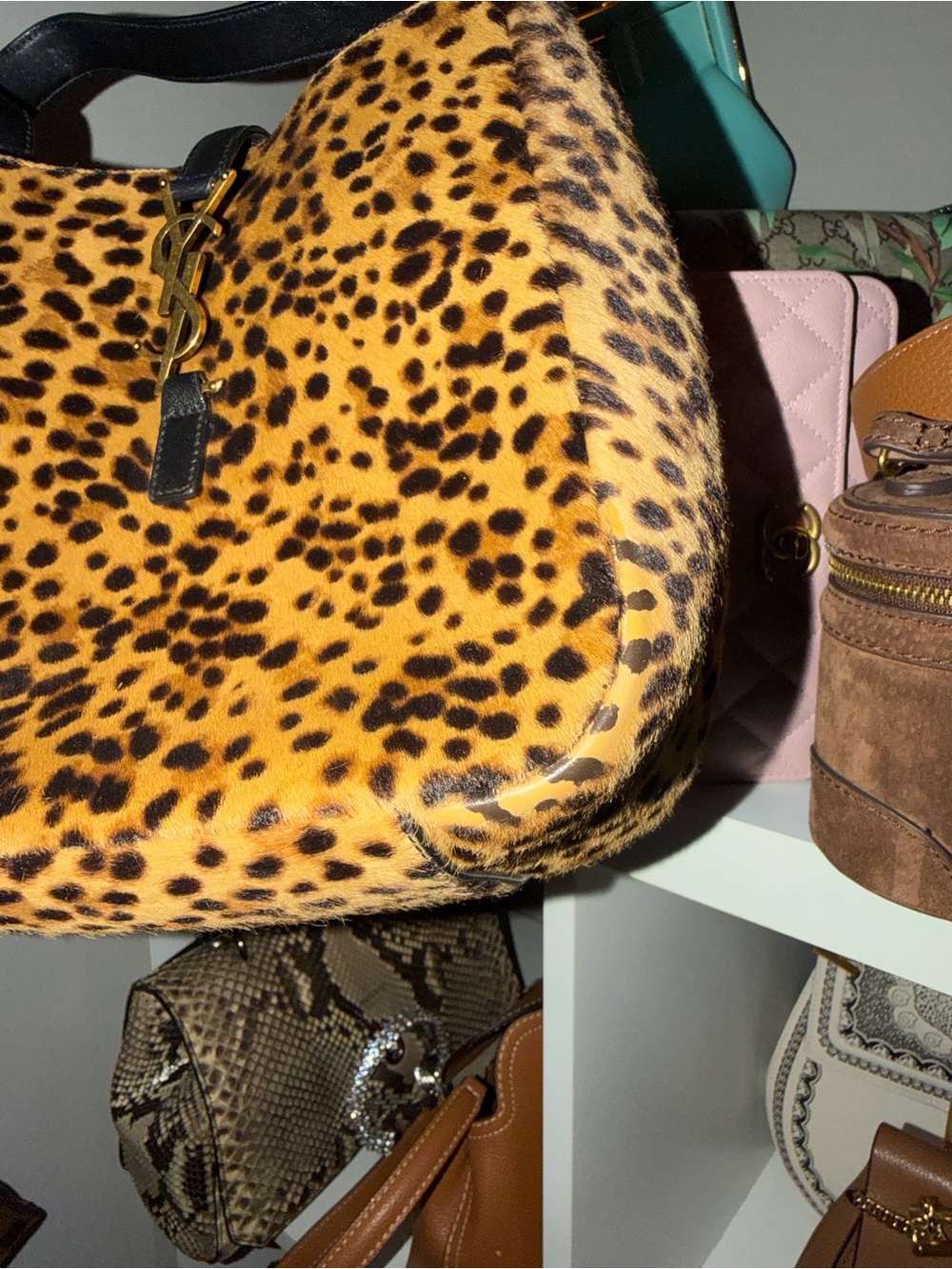 Saint Laurent Le 5 A7 Small bag in calf hair - Picture 4 of 5